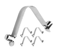 Ciieeo 5 Pièces Accessoire de Fixation Acier Inoxydable pour Filet de Nettoyage de Piscine avec Ressort Double Aiguille pour Camping et Entretien Extérieur