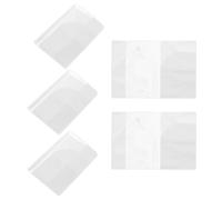 Ciieeo 5 Pièces Étui Passeport Transparent PVC Léger | Design Transparent Fiable, Pochette Pratique pour Maison et Déplacements Professionnels, Format Compact, Usage Quotidien
