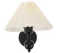 Ciieeo Applique Murale Plissée Rétro E27 en Fer et Tissu pour Chambre
