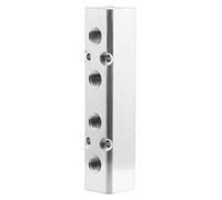 Ciieeo Bloc de Distribution Pneumatique en Alliage D'aluminium Argenté, Raccord Rapide pour Compresseurs D'air et Cloueuses, Collecteur Multi-tuyaux Facile à Utiliser