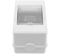 Ciieeo Boîte à Disjoncteurs en ABS et PC Étanche IP65 3 Voies avec Fenêtre Transparente, Boîte de Jonction Électrique pour Ateliers et Intérieur, Courant de Court-Circuit 3 KA