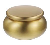 Ciieeo Boîte à Scellage en Cuivre Portable, Urne Funéraire Petite Taille, Pot Rond Hermétique pour Cendres, Pot de Rangement Multifonction, Bocal Solide et Résistant, Usage Funéraire