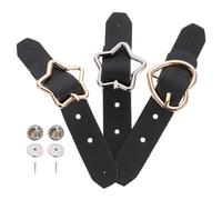 Ciieeo Boucle Détachable pour Jupe Plissée 3Pcs Boucle de Ceinture en PU et Métal Rétro Élégant pour Décoration Vêtements Femmes