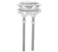 Ciieeo Bouton de Chasse D'eau Rond en Abs pour Réservoir de Toilette, Design Simple et Performance Fiable, Kit de Toilette à Double Chasse pour Salle de Bain