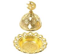 Ciieeo Brûleur Encens Arabe Porte-encens Vintage Décoration De Table Brûle-encens Petit Ornement De Bureau Base De Combustion Encens