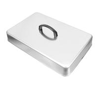 Ciieeo Cloche Rectangulaire en Acier Inoxydable 43,5X28,3 CM pour Cuisson Barbecue et Plancha, Couvercle Vapeur Isolation Thermique pour Fromages et Viandes