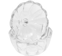 Ciieeo Conteneur à Bonbons Verre Transparent Forme de Citrouille avec Couvercle Pot à Cookies Pratique pour Décoration de Fête et Rangement Articles Divers