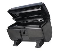 Ciieeo Coupeur de Papier Aluminium Noir pour Salon de Coiffure, Matériau Abs Écologique Lame en Acier, Design Antidérapant pour Usage Professionnel en Barbier