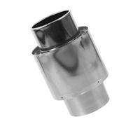 Ciieeo Couvercle Antigel pour Conduit D'évacuation du Chauffe-eau, Dispositif Anti-refoulement, Acier Inoxydable Argenté 6cm, Anti-vent et Antigel, pour Tuyau D'évacuation et Conduit