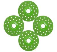 Ciieeo Disque de Broyage Vert pour Dalles en Marbre et Verre, Lame Diamantée en Alliage Adamas Solide et Résistante à L'usure, Lot de 4 Pièces pour Rénovations Professionnelles et