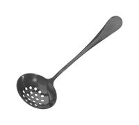 Ciieeo Écumoire Inox Poignée Ergonomique Robuste, Ustensile la Cuisine Noir en Acier Inoxydable 19,20x5,50x3,00cm pour Cuisson Quotidienne et Buffets