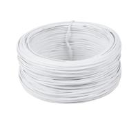 Ciieeo Fil de Fer à Ligaturer en PVC Blanc 10 Mètres, Fil Plastifié pour Jardinage et Emballage la Maison, pour Couronnes de Houx et Fixation D’appareils Électriques