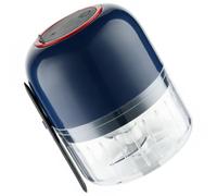 Ciieeo Hachoir à Ail Électrique Portable en Abs et Acier Inoxydable 300ml Presse-ail Multifonction Cuisine pour Viande et Gingembre