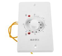 Ciieeo Interrupteur de Contrôle de Température pour Soufflerie de Cheminée Blanc en Plastique, Installation Facile, Adapté aux Chauffages Muraux et Poêles Électriques pour Usage