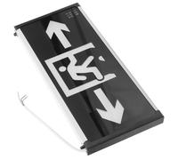 Ciieeo Lampe de Secours à LED Noire en Plastique Haute Luminosité, Facile à Installer, Indicateur de Sortie pour Évacuation Incendie, Éclairage de Sécurité Mural Suspendu
