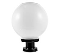 Ciieeo Lampe Pilier Solaire Extérieure Globe LED Blanc Froid, Étanche, Capteur Crépusculaire Intelligent, Éclairage Décoratif pour Portails, Patios, Colonne Lumineuse Sphérique