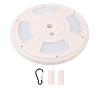 Ciieeo Lampe Solaire Extérieure Abs 128 LED Batterie 2600mah Panneau Solaire 3,6w pour Drapeau pour Camping et Usage en Plein Air