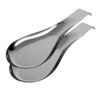 Ciieeo Lot 2 porte-cuillères acier inoxydable 430 2pcs strong easy to store adapté pour table à manger et housewarming