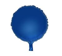 Ciieeo Lot de 10 Ballons en Aluminium Bleu Rond 18 Pouces, Résistants et Gonflables à L'air, Décoration pour Anniversaire et Mariage