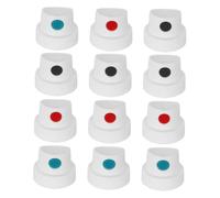 Ciieeo Lot de 12 Buses de Pulvérisation Précises pour Peinture Graffiti, Mini Embouts Universels Portables, Compatibles Bombes Aérosol, Accessoires Peinture pour Artistes Femmes, Séchage