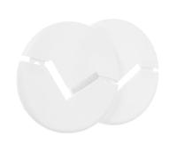 Ciieeo Lot de 2 Caches Tuyaux en Plastique Abs Blanc, Couverture de Protection 3mm, Installation Facile, Décoration Élégante pour Hôpitaux et Écoles