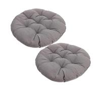 Ciieeo Lot de 2 Coussins Ronds pour Chaise en Coton Pp et Tissu, Confortables et Multifonctionnels, pour Maison et Bureau