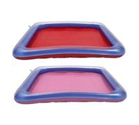 Ciieeo Lot De 2 Plateaux De Service Réfrigérés Pour Glaçons D'extérieur Plateau De Service Pour Barbecue Plateau De Service Pour Glaçons Gonflable Plateau De Service Pour Pique-
