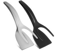 Ciieeo Lot de 2 Spatules Pince en Nylon Poignée Ergonomique Résistante à Haute Température, Outil Cuisine pour Retourner Œufs, Crêpes et Steaks Facilement