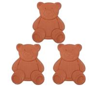 Ciieeo Lot de 3 disques de Conservation du Sucre en Terre Cuite : Alternative à l'adoucisseur en Forme d'ours, Disque de Conservation du Sucre Brun pour Conserver l'humidité des Aliments