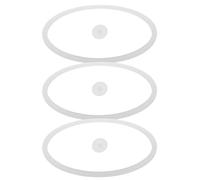 Ciieeo Lot de 3 Sets de Sets D'anneaux Étanches en Silicone Blanc pour Boîtes à Lunch Hermétiques Joints Flexibles et Résistants pour Accessoires de Récipient Alimentaire et Préparation