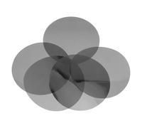 Ciieeo Lot de 5 Films pour Éclairage LED en Pet Noir, Haute Transmission, pour Ajuster la Tonalité des Plafonniers et Spots, Loisirs Créatifs