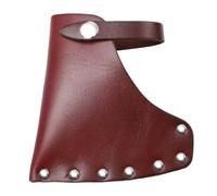 Ciieeo Manchon de Hache en Cuir de Vachette Marron Boucle Métallique, Protecteur Pratique de Lame pour Protection et Décoration en Extérieur