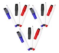 Ciieeo Marqueurs Magnétiques Effaçables à Sec 9 Pièces Rechargeables pour Tableau Blanc Aimants Intégrés pour École et Espace de Travail
