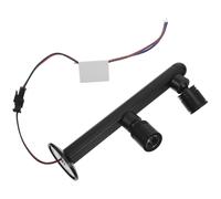 Ciieeo Mini Projecteur LED D’exposition pour Vitrine Bijoux, 2 Têtes Noires, Haute Luminosité, 150 Mm, Lumière Chaude, Éclairage Encastré Polyvalent pour Armoires et Présentoirs, Basse