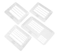 Ciieeo Modèle de Guide D'adressage pour Enveloppes 4 Pièces en Pp 4 Styles Ergonomiques pour Écriture Facile et Utilisation en Correspondance