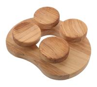 Ciieeo Oreiller de Sauna en Bois, Soutien Lombaire Ergonomique, Beige | Accessoire pour Sauna à Domicile, Finition Lisse, Forme Contournée, Absorption D'humidité, Usage Maison