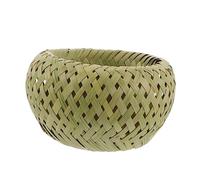 Ciieeo Panier Tressé Nid D’oiseau Petit Double Couche Profond en Bambou Naturel Panier de Rangement Alimentaire Polyvalent Usage Domestique et Décoration Présent Pratique