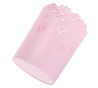 Ciieeo Petite Design Élégant et Moderne Base Antidérapante en Plastique Ronde Poubelle et Ouverture sans Couvercle, pour Chambre de Fille ou Coins Étroits