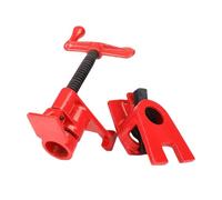 Ciieeo Pince de Collage en Acier Malléable Rouge pour Travail du Bois, Facile à Fixer et Stable, Outil de Menuisier pour Serrage Précis