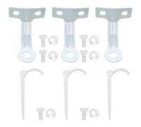 Ciieeo Piquets de Sol pour Parasol Chauffant Gaz, Acier Épais, Stabilité | Fixation Discrète, Usage en Cour ou Terrain Meuble, Résistance Météo, pour Opérateurs et Bailleurs