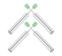 Ciieeo Piston de poubelle en acier inoxydable 4pcs Mécanisme de fermeture amortie pour poubelles de cuisine 7.40 CM Silencieux Charnières de support de couvercle robustes pour bureaux