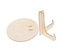 Ciieeo Plaque Naissance en Bois Ronde Gravée, Panneau D’annonce pour Hôpital, Souvenir de Nouveau-né, 1 Set