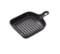 Ciieeo Plat de Cuisson Carré en Porcelaine avec Poignée, Léger et Facile à Nettoyer, pour Usage Cuisine et Transfert D'aliments