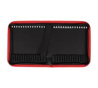 Ciieeo Pochette à Outils Organisateur pour Outils de Rangement en Toile, Poignée, 30 Emplacements, Grosse Capacité, pour Forets de 150mm, Bricolage et Loisirs Créatifs