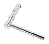 Ciieeo Poignée de Porte de Chaudière Fonctionnement Sûr et Fiable en Acier Inoxydable Argenté Cnc Compatible pour Foyer et Poêle à Charbon