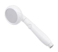 Ciieeo Pommeau de Blanc Matériau Abs et Acier Inoxydable à Main avec Bouton Stop Eau, Grip Confortable Interface Standard Nationale 4 Points 2cm, Style Moderne pour Salle de Bain