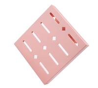 Ciieeo Porte-couteaux Mural sans Perçage, Étagère de Rangement pour Couteaux Cuisine en Pp Rose, à Fente Multiple, Dos Adhésif sans Trace, pour Rangement Cuisine