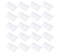 Ciieeo Porte-étiquette Publicitaire et Plastique 30pcs Prix Transparent de en Affichage Support Information pour Magasin Produit