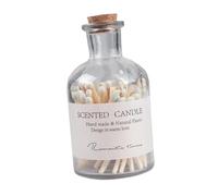 Ciieeo Pot d'Allumettes en Verre Blanc, Allumettes en Bois pour Bougie, Allumage Facile, 1 Lot, Cadeau de Mariage, Décoration de Table
