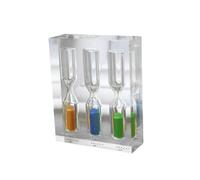Ciieeo Sablier 3 en Verre, Sablier 3, 4 et 5, Minuterie Relaxante Cuisine et Maison